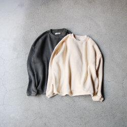 alvana (アルヴァナ) [WOOL RIB KNIT CREWNECK P/O] リブウール  プルオーバー ニット (2COL)