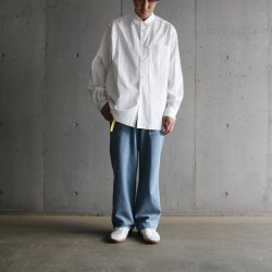 alvana (アルヴァナ) ACS-F004 [ 100/2 WIDE REGULAR SHIRTS ] ワイドレギュラーシャツ (NAVY)