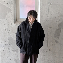ANEI (アーネイ) AN0262_S1203_WFT [ BRITISH WOOL TWEED / F.E.W CHORE JKT TWEED ] ブリティッシュツイード チョアジャケット (RED) (BLACK)