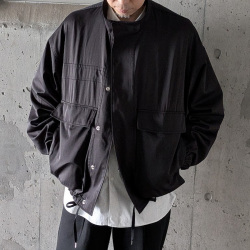 ANEI (アーネイ) AN0262_S1202_HG [ HYBRID TECH GARBADINE / G-8 ABY JKT ] ハイブリッドギャバジン ライトボクシージャケット (BLACK)