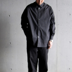 BETA POST (ベータ ポスト) FLY FRONT POCKET SHIRT / BC2W SH-05 / コットン ポリエステル タイプライター 比翼利用ポケット シャツ (BLACK)