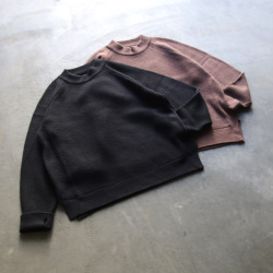 CURLY / CURLY& Co. (カーリー) 223-35101 [ AZTEC CN SWEATER ] ウールブレンドニット クルーネックプルオーバーセーター (MOCHA)