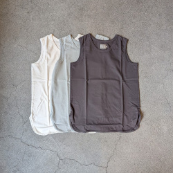 CURLY / CURLY& Co. (カーリー) 261-000422 [ BASIC COTTON TANK TOP ] ベーシック タンクトップ (WHITE) (CHARCOAL) (MINT)