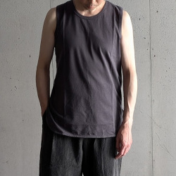 CURLY / CURLY& Co. (カーリー) 261-000422 [ BASIC COTTON TANK TOP ] ベーシック タンクトップ (WHITE) (CHARCOAL) (MINT)