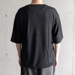 CURLY / CURLY& Co. (カーリー)261-K11042 [ PRIME WOOL WAFFLE TEE ] ウール ワッフルTシャツ (M.GRAY)　(BLACK)
