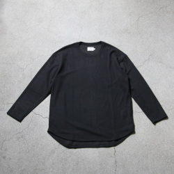 CURLY / CURLY& Co. (カーリー) 253-131014 [ PREMIEREWARM L/S TEE (crew-neck) ] プレミアウォームジャージー ロングスリーブ Tシャツ (クルーネック) (SAND) (DARK PURPLE) (BLACK) (CITRON)