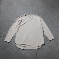 CURLY / CURLY& Co. (カーリー) 253-131014 [ PREMIEREWARM L/S TEE (crew-neck) ] プレミアウォームジャージー ロングスリーブ Tシャツ (クルーネック) (SAND) (DARK PURPLE) (BLACK) (CITRON)