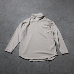 CURLY / CURLY& Co. (カーリー) 253-131113 [ PREMIEREWARM L/S TEE (turtle-neck) ] プレミアウォームジャージー ロングスリーブ Tシャツ (タートルネック) (SAND) (DARK PURPLE) (BLACK)