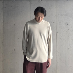 CURLY / CURLY& Co. (カーリー) 253-131113 [ PREMIEREWARM L/S TEE (turtle-neck) ] プレミアウォームジャージー ロングスリーブ Tシャツ (タートルネック) (SAND) (DARK PURPLE) (BLACK)