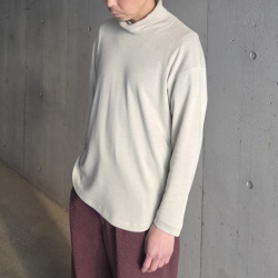 CURLY / CURLY& Co. (カーリー) 253-131113 [ PREMIEREWARM L/S TEE (turtle-neck) ] プレミアウォームジャージー ロングスリーブ Tシャツ (タートルネック) (SAND) (DARK PURPLE) (BLACK)