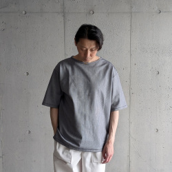 CURLY / CURLY& Co. (カーリー) 261-110414 [ STRIPE SURFKNIT BOAT-NECK TEE ] ストライプサーフニット ボートネックtシャツ (BLUE) (BLACK)