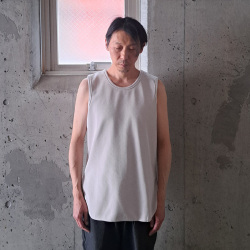 CURLY / CURLY& Co. (カーリー) 252-000422 [ WAFFLE TANK TOP ] IRM ワッフル タンクトップ (IVORY) (CHARCOAL)