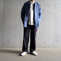 DEAD STOCK MILITARY (デッドストック ミリタリー) ITALIAN ARMY HOSPITAL WORK JACKET / イタリア軍 ホスピタル ワークジャケット / ミリタリーウエア　コーディネート / 40代ファッションベーシック / 50代ファッションベーシック