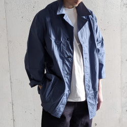 DEAD STOCK MILITARY (デッドストック ミリタリー) ITALIAN ARMY HOSPITAL WORK JACKET / イタリア軍 ホスピタル ワークジャケット / ミリタリーウエア　コーディネート / 40代ファッションベーシック / 50代ファッションベーシック