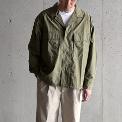 EEL PRODUCTS (イール プロダクツ) E-26101  [STORAGE JACKET/ストレージジャケット] 高密度コットン シャツジャケット (OLIVE)