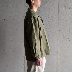 EEL PRODUCTS (イール プロダクツ) E-26101  [STORAGE JACKET/ストレージジャケット] 高密度コットン シャツジャケット (OLIVE)