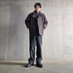 slopeslow (スロープスロー) 1253014-252SLP [ brushed yak / shetland wool TURTLE NECK SWEATER ] タートルネック セーター (BLACK CANDY)