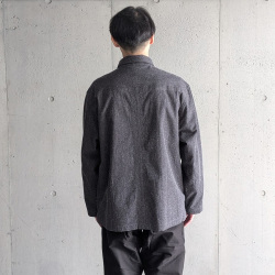EEL PRODUCTS (イール プロダクツ) E-26463  [GALLOP JACKET / ギャロップジャケット] シルクネップシャツジャケット (BLACK)