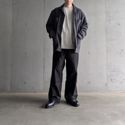 EEL PRODUCTS (イール プロダクツ) E-26463  [GALLOP JACKET / ギャロップジャケット] シルクネップシャツジャケット (BLACK)