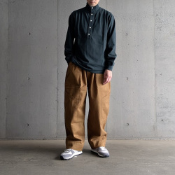 EEL PRODUCTS (イール プロダクツ) E-26564  [Mont Blanc Henley/モンブランヘンリー] ハイネックカットソー (GREEN) (CHARCOAL)