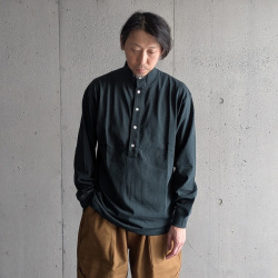 EEL PRODUCTS (イール プロダクツ) E-26564  [Mont Blanc Henley/モンブランヘンリー] ハイネックカットソー (GREEN) (CHARCOAL)