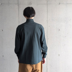 EEL PRODUCTS (イール プロダクツ) E-26564  [Mont Blanc Henley/モンブランヘンリー] ハイネックカットソー (GREEN) (CHARCOAL)