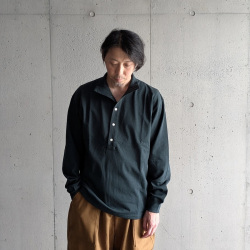 EEL PRODUCTS (イール プロダクツ) E-26564  [Mont Blanc Henley/モンブランヘンリー] ハイネックカットソー (GREEN) (CHARCOAL)