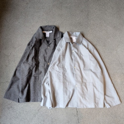EEL PRODUCTS (イール プロダクツ) E-26409 [ MARCHING SHIRTS / マーチングシャツ]  オープンカラーシャツジャケット (SAX)