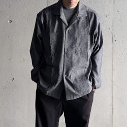 EEL PRODUCTS (イール プロダクツ) E-26409 [ MARCHING SHIRTS / マーチングシャツ]  オープンカラーシャツジャケット (F.GRAY)