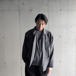 EEL PRODUCTS (イール プロダクツ) E-26409 [ MARCHING SHIRTS / マーチングシャツ]  オープンカラーシャツジャケット (F.GRAY)