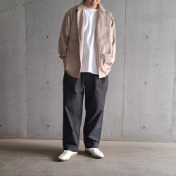 EEL PRODUCTS (イール プロダクツ) E-25102 [ MARCHING SHIRTS / マーチングシャツ]  オープンカラーシャツジャケット (BEIGE)