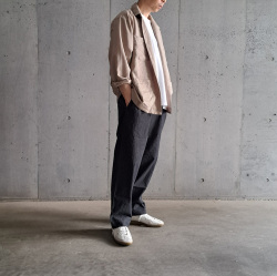 EEL PRODUCTS (イール プロダクツ) E-25102 [ MARCHING SHIRTS / マーチングシャツ]  オープンカラーシャツジャケット (BEIGE)