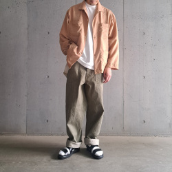 EEL PRODUCTS (イール プロダクツ) E-25102 [ MARCHING SHIRTS / マーチングシャツ]  オープンカラーシャツジャケット (ORANGE)