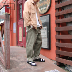 EEL PRODUCTS (イール プロダクツ) E-25102 [ MARCHING SHIRTS / マーチングシャツ]  オープンカラーシャツジャケット (ORANGE)