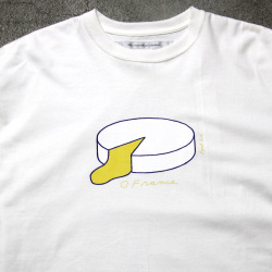 EEL PRODUCTS (イール プロダクツ) E-24525 [OFRANCE×Paul Cox] E-24526 [HOME×Paul Cox] E-24527 [LIFE×Paul Cox] クルーネックプリントTシャツ (WHITE)