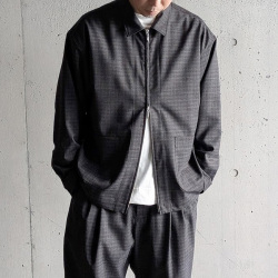 EEL PRODUCTS (イール プロダクツ) E-26100  [PIANO JACKET/ピアノジャケット] サマーウール ブルゾン (BROWN/BLACK)