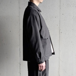 EEL PRODUCTS (イール プロダクツ) E-26100  [PIANO JACKET/ピアノジャケット] サマーウール ブルゾン (BROWN/BLACK)