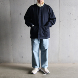 EEL PRODUCTS (イール プロダクツ) E-22173 [ SUNDAY BLOUSON GREEN ] ヘビーコットンツイル スナップ ブルゾン (NAVY)