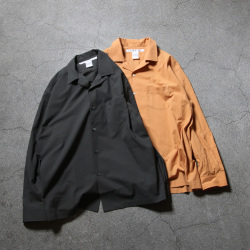 EEL PRODUCTS (イール/イールプロダクツ)E-25402 [SENKOU HANABI/線香花火] オープンカラーL/Sシャツ (TERRACOTTA)(CHARCOAL)