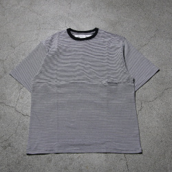 新品未使用！EEL Products イール ユルリTee 1/2　ボーダー EEL Products ユルリTEE 1/2 ボーダー White×Gray | crane