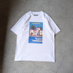 FAUX (フォー) / ATELIER AMELOT (アトリエ・アメロ) [FAUX AIR FRANCE FRENCH RIVIERA]  [SWISS AIR] クルーネックプリントTシャツ (WHITE)