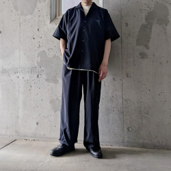FLISTFIA(フリストフィア) RL01016 [Loose Fit Easy Trousers] ルーズフィットイージートラウザーズ  (ModernNavy) (GreyishBlue)