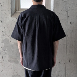 FLISTFIA(フリストフィア) OS03016 [ Open Collar Short Sleeve Shirts ] オープンカラーS/S シャツ (ModernNavy) (GreyishBlue)