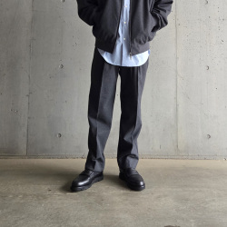 FLISTFIA(フリストフィア) WR11016 [TUCK WIDE TROUSERS] タックワイドトラウザーズ  (DARK CHARCOAL)
