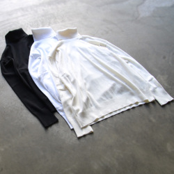 　GICIPI ( ジチピ ) 2202A / TIGRE(ティーグレ) / UNISEX (MEN'S)/ COTTON TURTLE NECK L/S /タートルネック ニットソー (Bianco/ホワイト) 