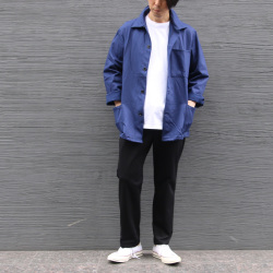 DEAD STOCK MILITARY (デッドストック ミリタリー) ITALIAN ARMY / ITALIAN ARMY COTTON TWILL WORK COVERALL / イタリアンアーミー (イタリア軍) コットンツイル ワークカバーオール ジャケット  (NAVY)