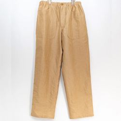 Jipijapa (ヒピハパ) Pactch pocket easy-pants (パッチポケットイージーパンツ (キュプラリネンコットン)) (NAVY) (BEIGE)  