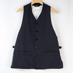 Jipijapa (ヒピハパ)  Tactical vest (タクティカルベスト(キュプラリネンコットン)) /　ハンティングベスト (NAVY) (BEIGE) 