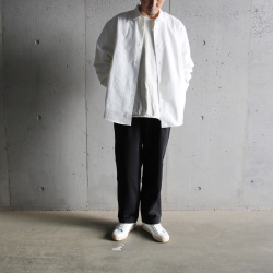 LAMOND (ラモンド) LM-S-077-OX [HEAVY OX BOLD SHIRTS JACKET] ヘヴィーオックス ボールド シャツジャケット (WHITE)