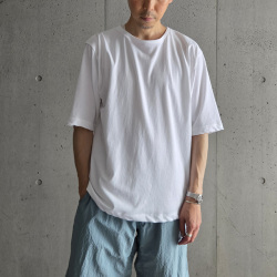 LAMOND (ラモンド) LM-C-170-TW [VINTAGE TWIST BASQUE SHIRT ] ヴィンテージツイスト バスクシャツ (WHITE) (BLUE GRAY)
